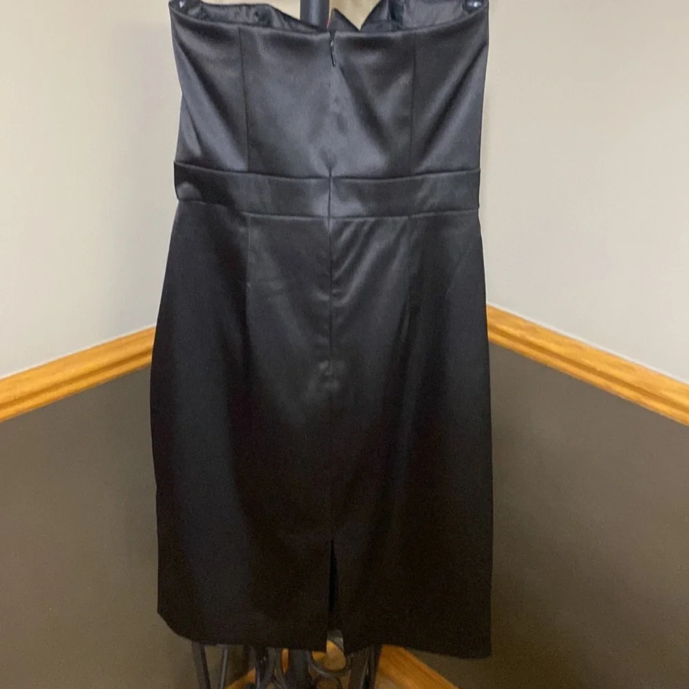White House black market black and pink strapless dress size 2 - Picture 3 of 6